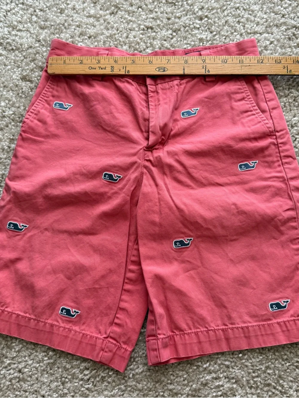 Vineyard Vines Junior size 10 Chino shorts boys Summer Vacation Kids Bright Pink